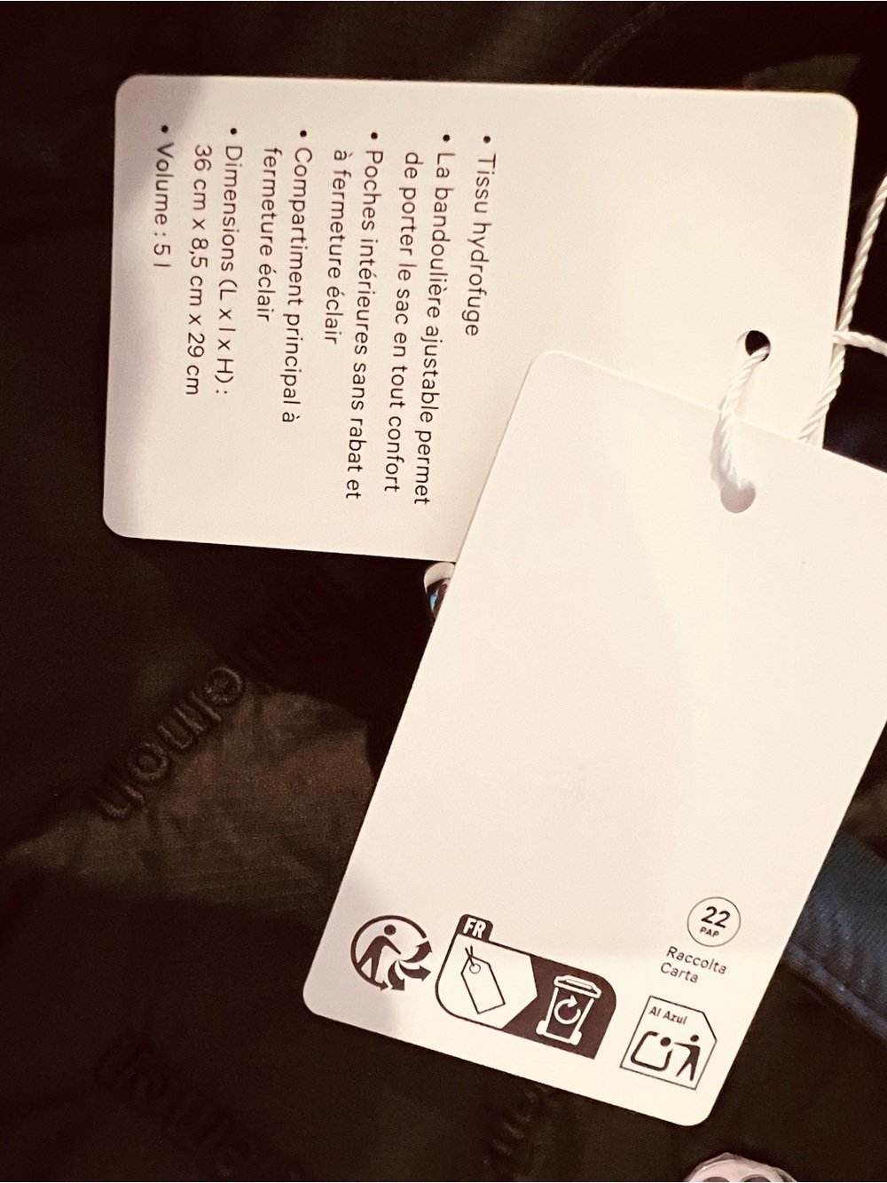 Lululemon Quilty Pleasures Mini Shoulder Bag Black NWT Water-Repellent 5L - Picture 8 of 10